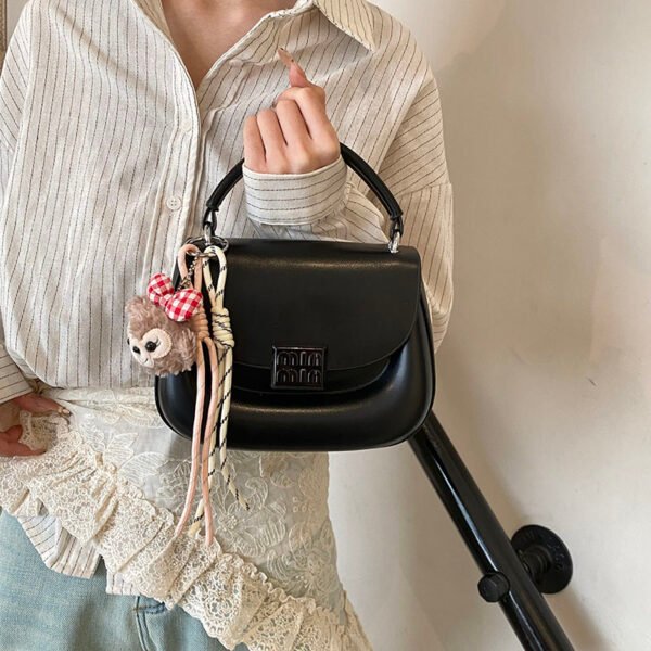 Korean Ins Fashion Hand-Held Saddle Bag Summer Simple Versatile Shoulder Bag High-End Messenger Bag