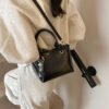 1 (2) Popular Fashion Simple Versatile Ladies Bag Commuting Large Capacity Crossbody Handbag Shoulder Bag Bucket Bag