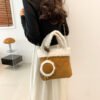 Fashionable Versatile Furry Handbags For Women Autumn Winter Chain Cute Shoulder Messenger Bag