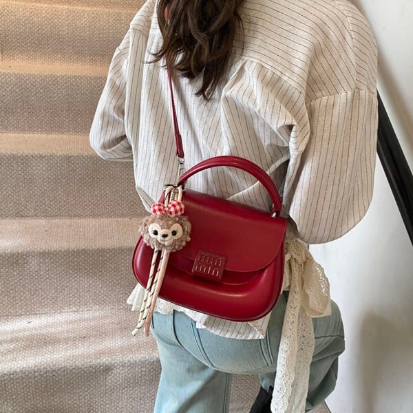 Korean Ins Fashion Hand-Held Saddle Bag Summer Simple Versatile Shoulder Bag High-End Messenger Bag