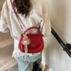 Korean Ins Fashion Hand-Held Saddle Bag Summer Simple Versatile Shoulder Bag High-End Messenger Bag