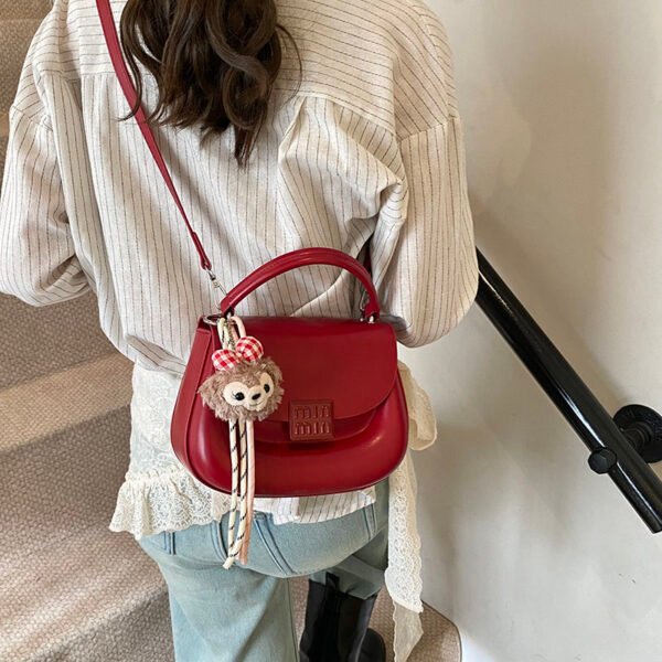 Korean Ins Fashion Hand-Held Saddle Bag Summer Simple Versatile Shoulder Bag High-End Messenger Bag
