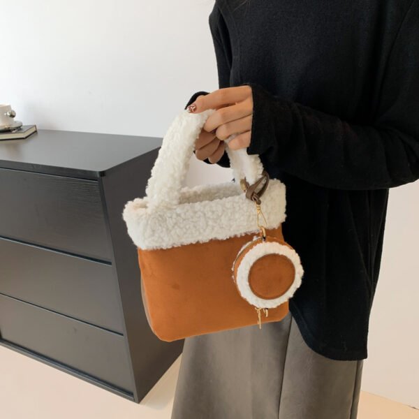 Fashionable Versatile Furry Handbags For Women Autumn Winter Chain Cute Shoulder Messenger Bag