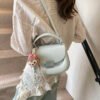 Korean Ins Fashion Hand-Held Saddle Bag Summer Simple Versatile Shoulder Bag High-End Messenger Bag
