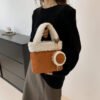 Fashionable Versatile Furry Handbags For Women Autumn Winter Chain Cute Shoulder Messenger Bag