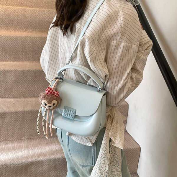 Korean Ins Fashion Hand-Held Saddle Bag Summer Simple Versatile Shoulder Bag High-End Messenger Bag