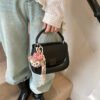 Korean Ins Fashion Hand-Held Saddle Bag Summer Simple Versatile Shoulder Bag High-End Messenger Bag