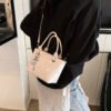 1 (33) Popular Fashion Simple Versatile Ladies Bag Commuting Large Capacity Crossbody Handbag Shoulder Bag Bucket Bag