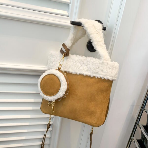 Fashionable Versatile Furry Handbags For Women Autumn Winter Chain Cute Shoulder Messenger Bag