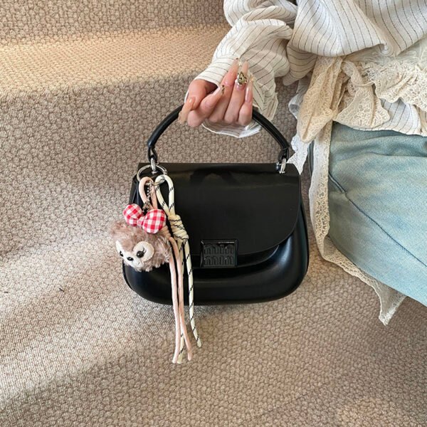 Korean Ins Fashion Hand-Held Saddle Bag Summer Simple Versatile Shoulder Bag High-End Messenger Bag