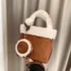 Fashionable Versatile Furry Handbags For Women Autumn Winter Chain Cute Shoulder Messenger Bag
