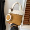 Fashionable Versatile Furry Handbags For Women Autumn Winter Chain Cute Shoulder Messenger Bag