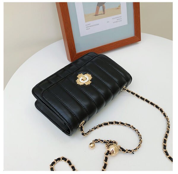 Light Luxury Fashion Casual Style High-End Women's Bag Trendy Versatile Splicing Small Square Bag Simple Design Crossbody Bag