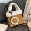 Fashionable Versatile Furry Handbags For Women Autumn Winter Chain Cute Shoulder Messenger Bag