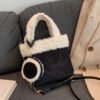 Fashionable Versatile Furry Handbags For Women Autumn Winter Chain Cute Shoulder Messenger Bag