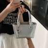 1 (6) Popular Fashion Simple Versatile Ladies Bag Commuting Large Capacity Crossbody Handbag Shoulder Bag Bucket Bag
