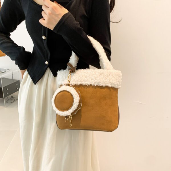 Fashionable Versatile Furry Handbags For Women Autumn Winter Chain Cute Shoulder Messenger Bag