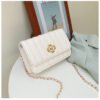 Light Luxury Fashion Casual Style High-End Women's Bag Trendy Versatile Splicing Small Square Bag Simple Design Crossbody Bag