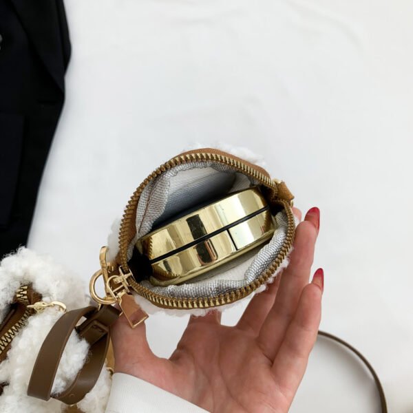 Fashionable Versatile Furry Handbags For Women Autumn Winter Chain Cute Shoulder Messenger Bag