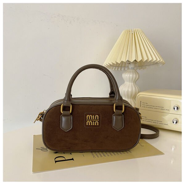 10 (15) Retro Boston Portable Pillow Bag Women 2025 Autumn And Winter New All-Match Shoulder Messenger Bag