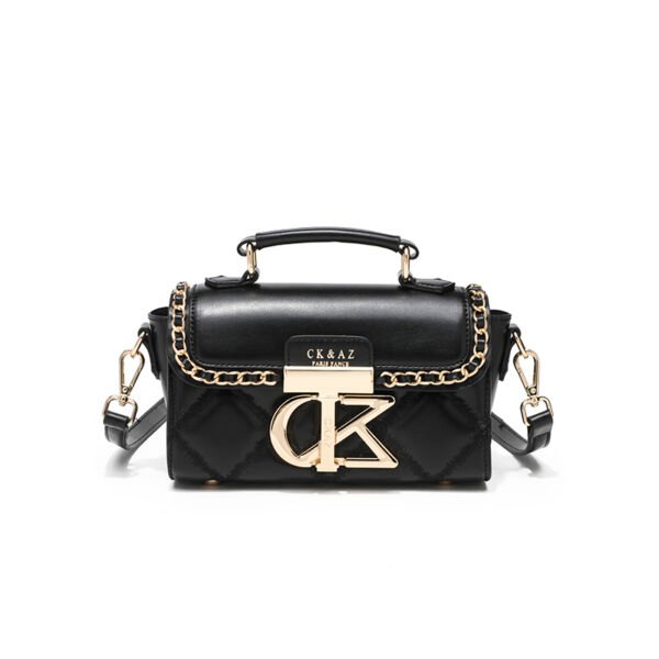 High-grade embroidered small square bag autumn new arrival letter buckle chain hand-held underarm bag shoulder bag women's trendy bag