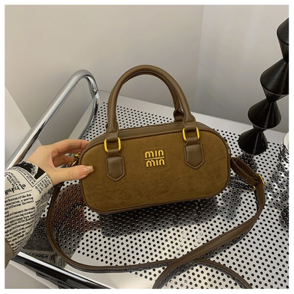 10 (45) Retro Boston Portable Pillow Bag Women 2025 Autumn And Winter New All-Match Shoulder Messenger Bag
