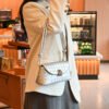 All-match commuting silver diamond woven handbag underarm bag temperament fashion women's bag small shoulder bag mobile phone bag