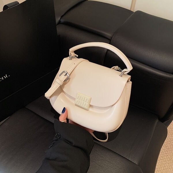 Korean Ins Fashion Hand-Held Saddle Bag Summer Simple Versatile Shoulder Bag High-End Messenger Bag