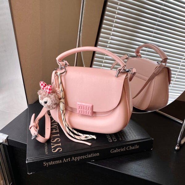 Korean Ins Fashion Hand-Held Saddle Bag Summer Simple Versatile Shoulder Bag High-End Messenger Bag