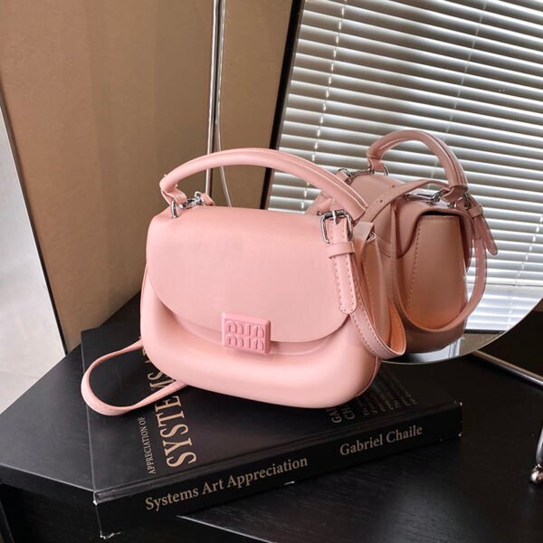 Korean Ins Fashion Hand-Held Saddle Bag Summer Simple Versatile Shoulder Bag High-End Messenger Bag