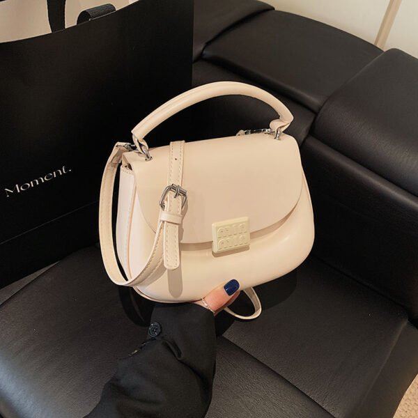 Korean Ins Fashion Hand-Held Saddle Bag Summer Simple Versatile Shoulder Bag High-End Messenger Bag