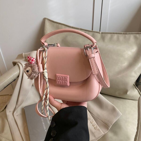 Korean Ins Fashion Hand-Held Saddle Bag Summer Simple Versatile Shoulder Bag High-End Messenger Bag