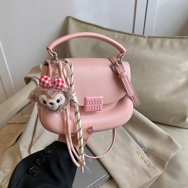 Korean Ins Fashion Hand-Held Saddle Bag Summer Simple Versatile Shoulder Bag High-End Messenger Bag