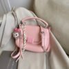 Korean Ins Fashion Hand-Held Saddle Bag Summer Simple Versatile Shoulder Bag High-End Messenger Bag