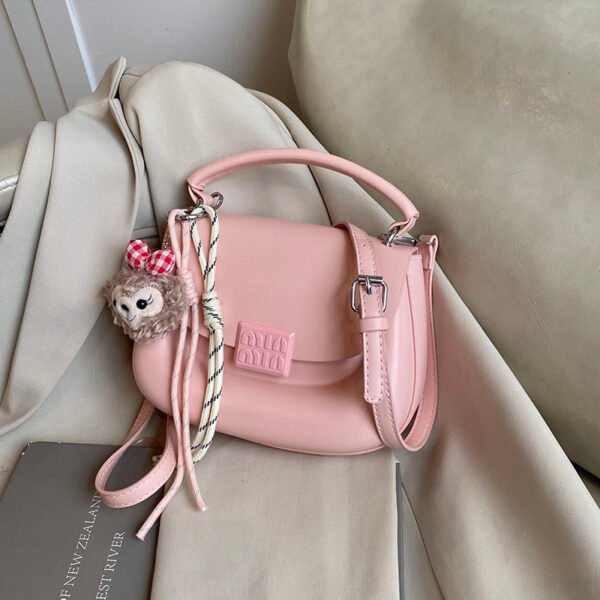 Korean Ins Fashion Hand-Held Saddle Bag Summer Simple Versatile Shoulder Bag High-End Messenger Bag