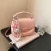 Korean Ins Fashion Hand-Held Saddle Bag Summer Simple Versatile Shoulder Bag High-End Messenger Bag