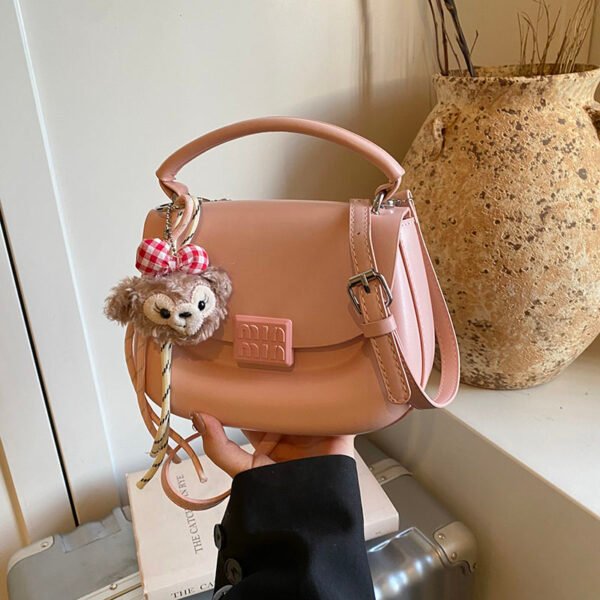 Korean Ins Fashion Hand-Held Saddle Bag Summer Simple Versatile Shoulder Bag High-End Messenger Bag