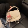 Korean Ins Fashion Hand-Held Saddle Bag Summer Simple Versatile Shoulder Bag High-End Messenger Bag
