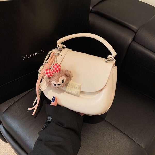 Korean Ins Fashion Hand-Held Saddle Bag Summer Simple Versatile Shoulder Bag High-End Messenger Bag