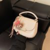 Korean Ins Fashion Hand-Held Saddle Bag Summer Simple Versatile Shoulder Bag High-End Messenger Bag