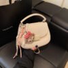 Korean Ins Fashion Hand-Held Saddle Bag Summer Simple Versatile Shoulder Bag High-End Messenger Bag