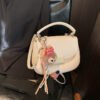 Korean Ins Fashion Hand-Held Saddle Bag Summer Simple Versatile Shoulder Bag High-End Messenger Bag