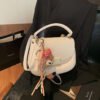 Korean Ins Fashion Hand-Held Saddle Bag Summer Simple Versatile Shoulder Bag High-End Messenger Bag