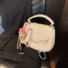 Korean Ins Fashion Hand-Held Saddle Bag Summer Simple Versatile Shoulder Bag High-End Messenger Bag