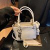 2 (2) Popular Fashion Simple Versatile Ladies Bag Commuting Large Capacity Crossbody Handbag Shoulder Bag Bucket Bag