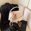 Korean Ins Fashion Hand-Held Saddle Bag Summer Simple Versatile Shoulder Bag High-End Messenger Bag