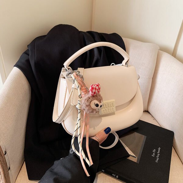 Korean Ins Fashion Hand-Held Saddle Bag Summer Simple Versatile Shoulder Bag High-End Messenger Bag