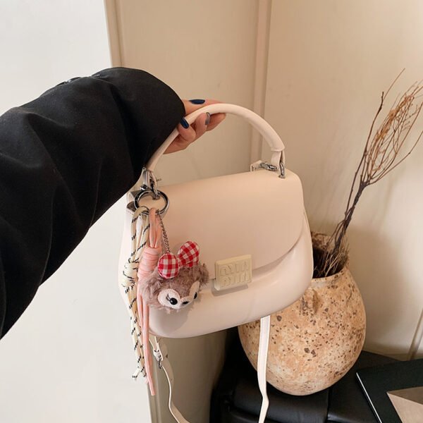 Korean Ins Fashion Hand-Held Saddle Bag Summer Simple Versatile Shoulder Bag High-End Messenger Bag