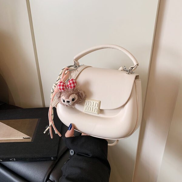 Korean Ins Fashion Hand-Held Saddle Bag Summer Simple Versatile Shoulder Bag High-End Messenger Bag