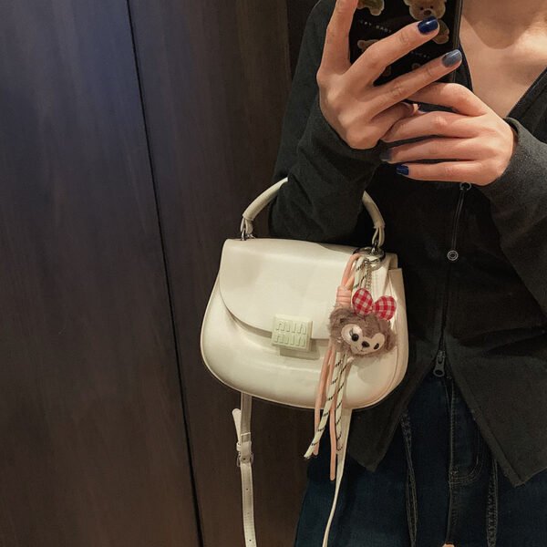 Korean Ins Fashion Hand-Held Saddle Bag Summer Simple Versatile Shoulder Bag High-End Messenger Bag